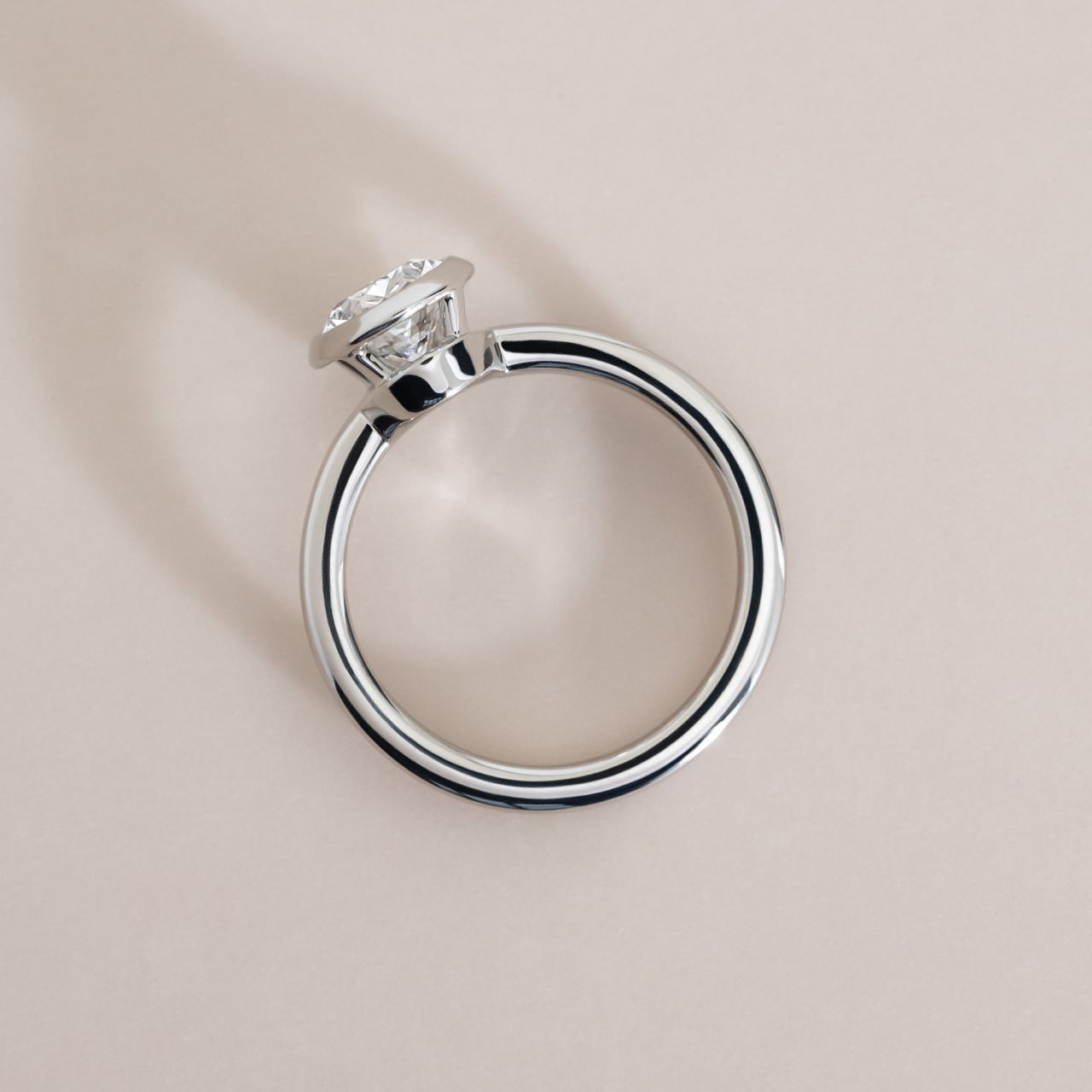 Solitaire-Oval Lab Grown Diamond Engagement Ring
