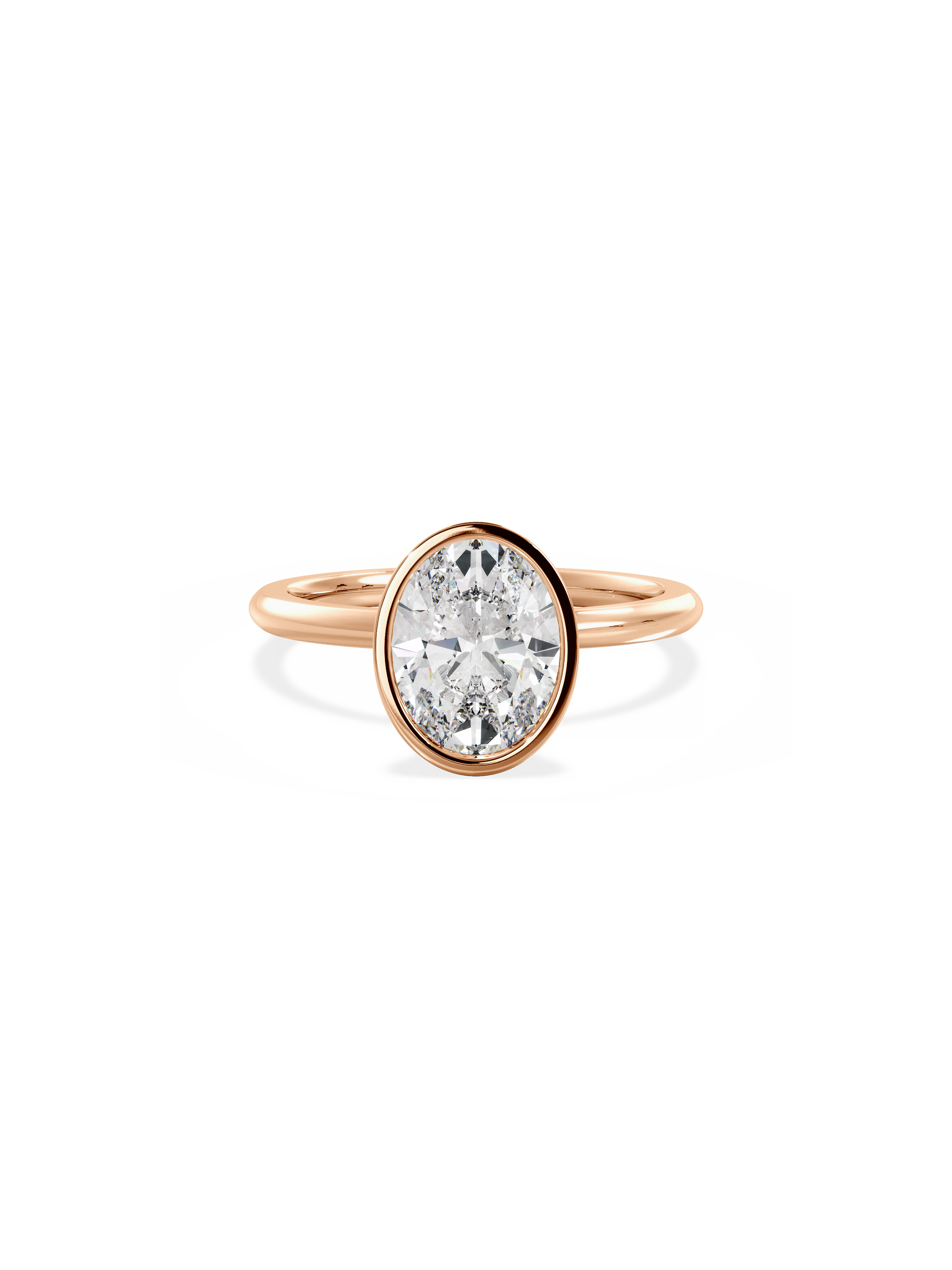 Solitaire-Oval Lab Grown Diamond Engagement Ring