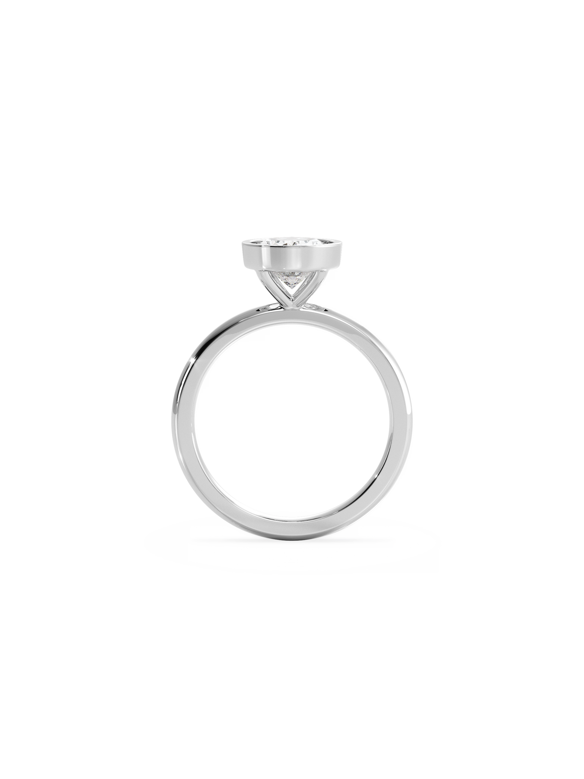Solitaire-Oval Lab Grown Diamond Engagement Ring
