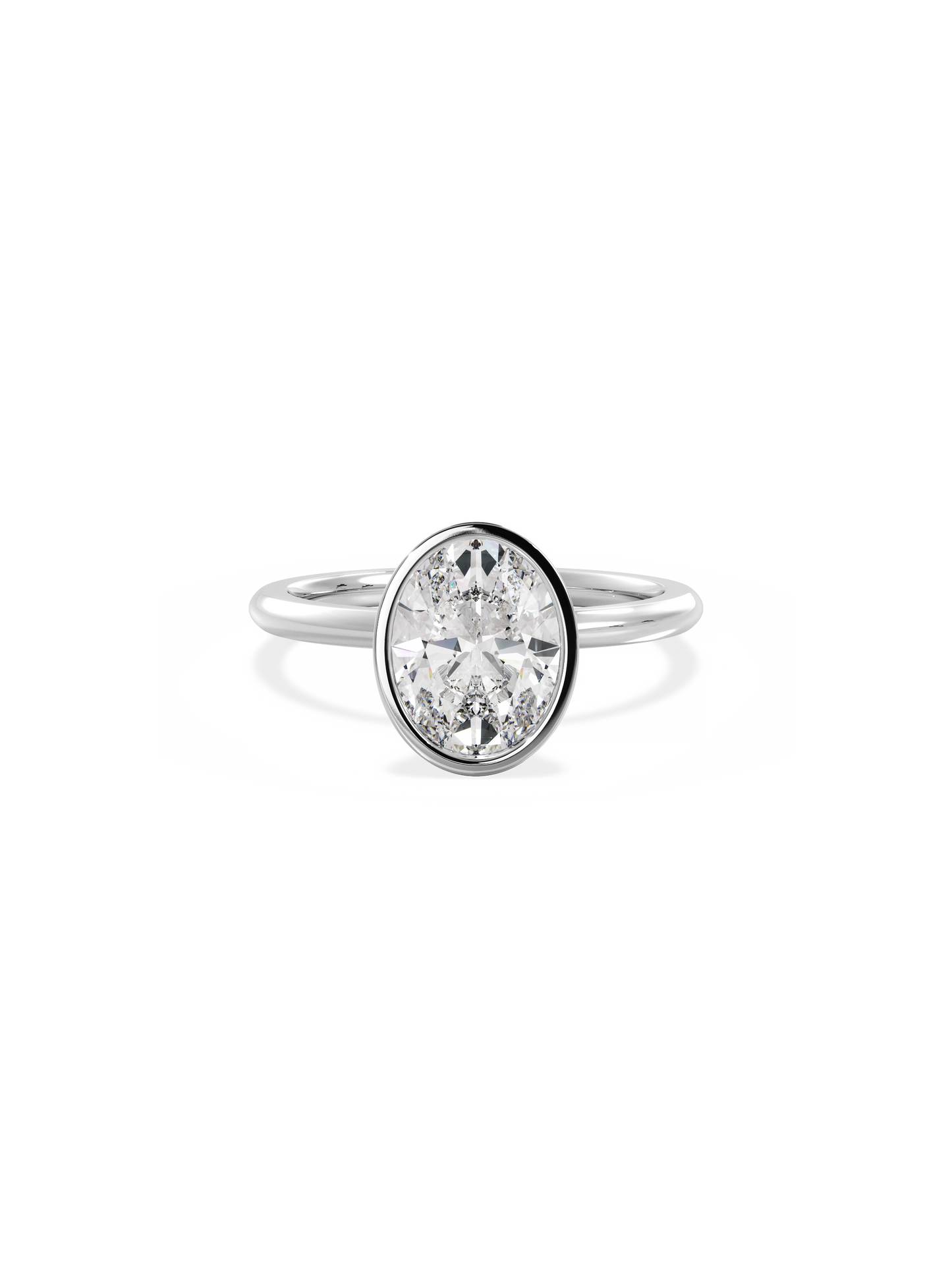 Solitaire-Oval Lab Grown Diamond Engagement Ring