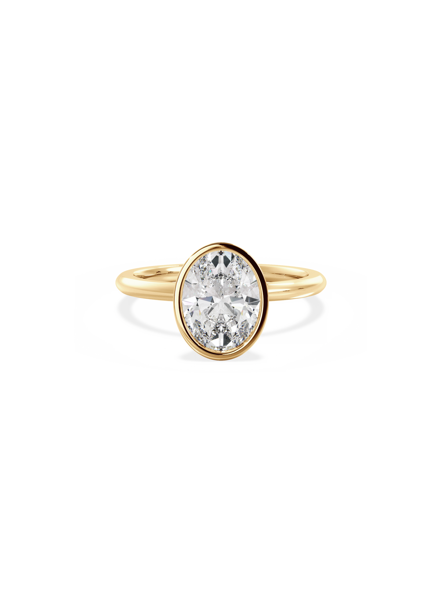 Solitaire-Oval Lab Grown Diamond Engagement Ring
