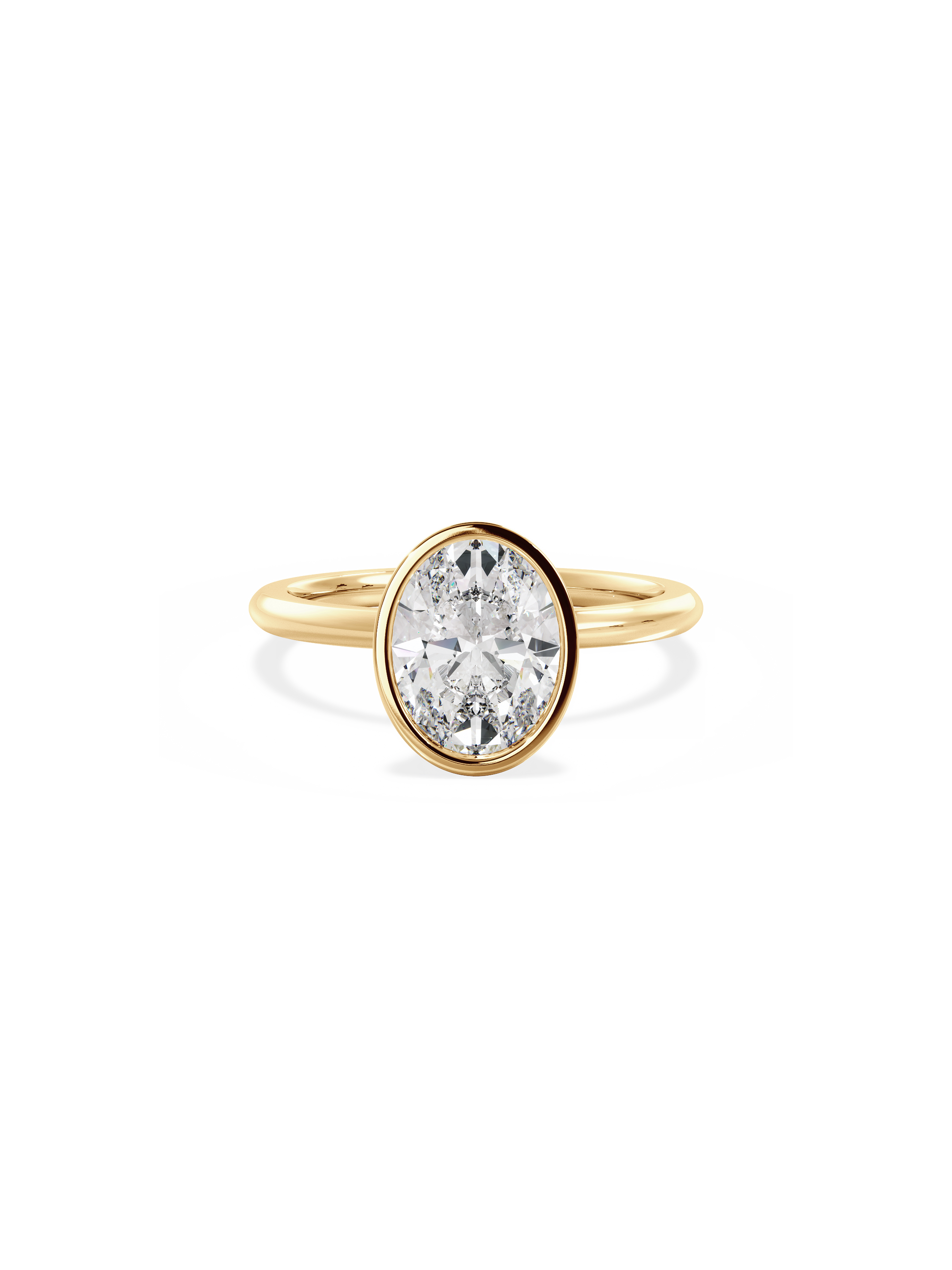 Solitaire-Oval Lab Grown Diamond Engagement Ring