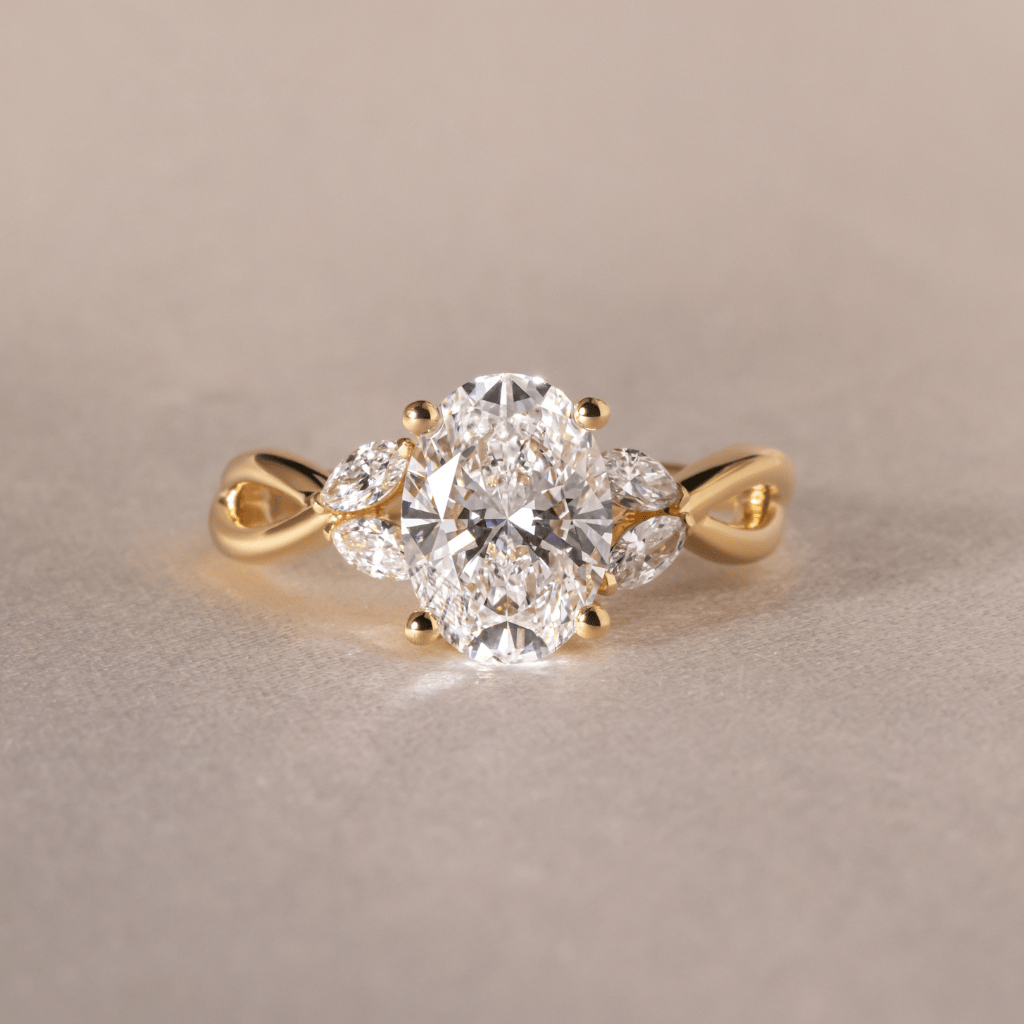 Solitaire-Oval Lab Grown Diamond Engagement Ring