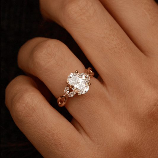 Solitaire-Oval Lab Grown Diamond Engagement Ring