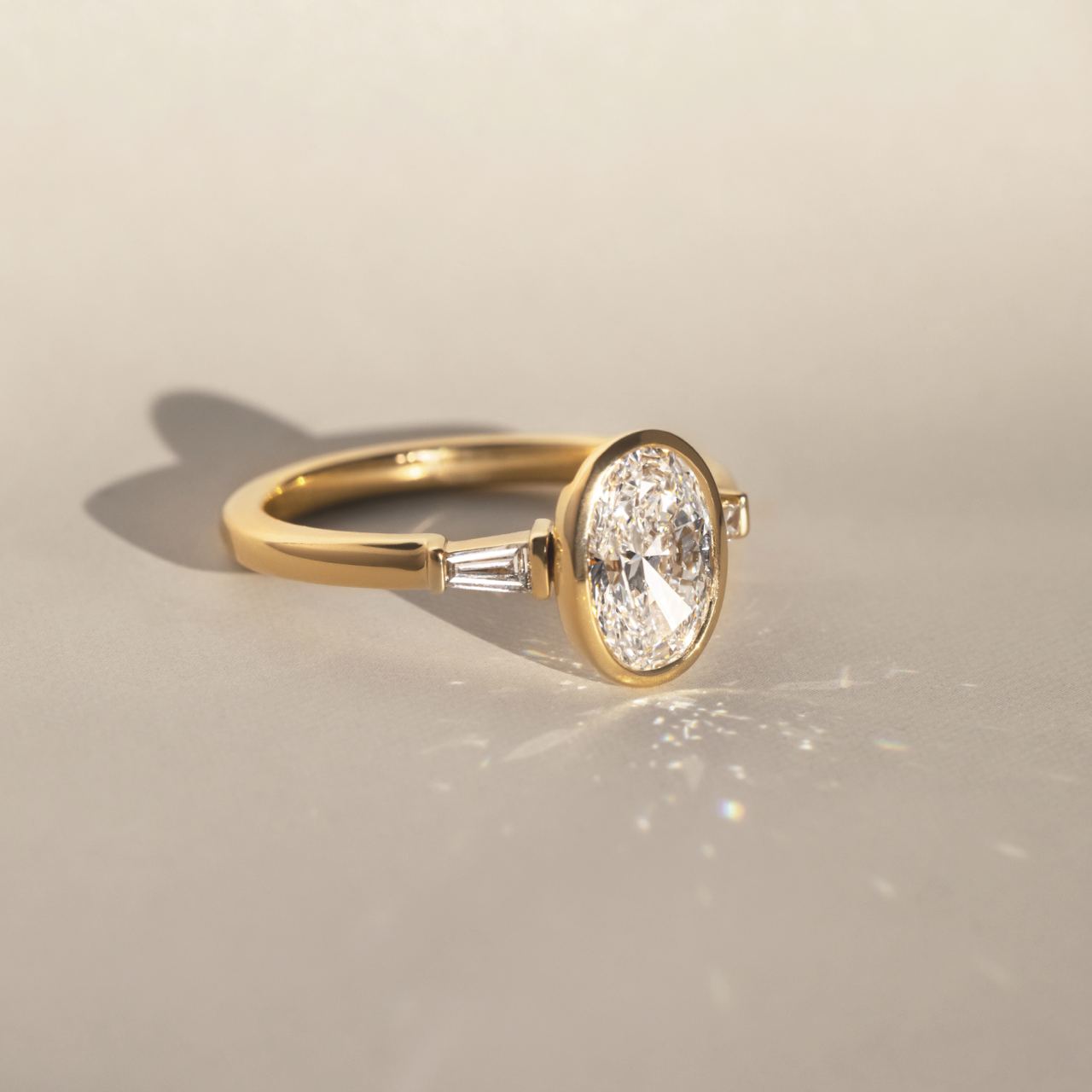 Solitaire-Oval Lab Grown Diamond Engagement Ring