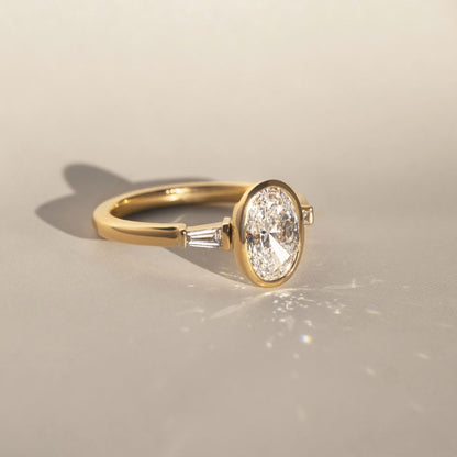 Solitaire-Oval Lab Grown Diamond Engagement Ring