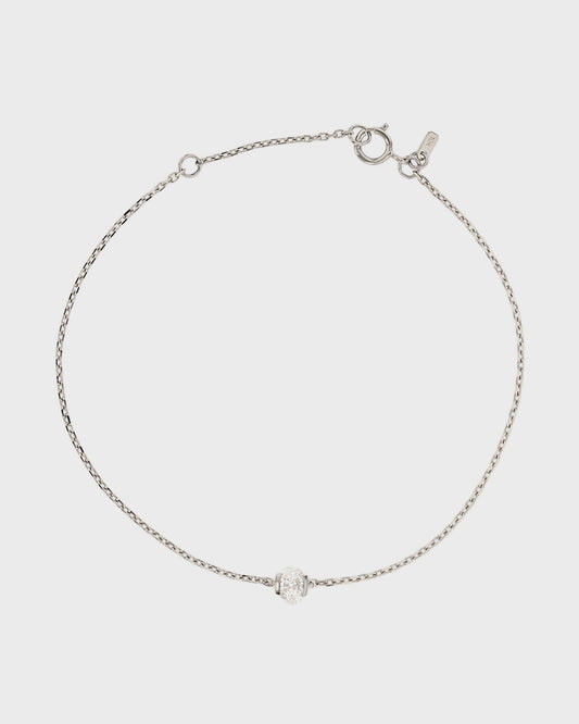 Radiant Elegance: 0.3 CT Oval Lab Grown Diamond Chain Bracelet