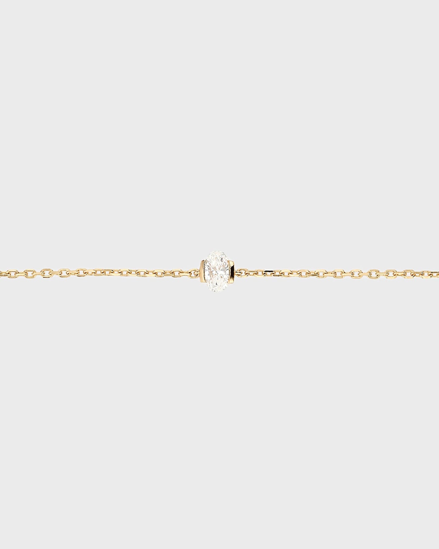 Elegant 0.25 CT Oval Diamond Cut Chain Bracelet (Lab Grown) 3