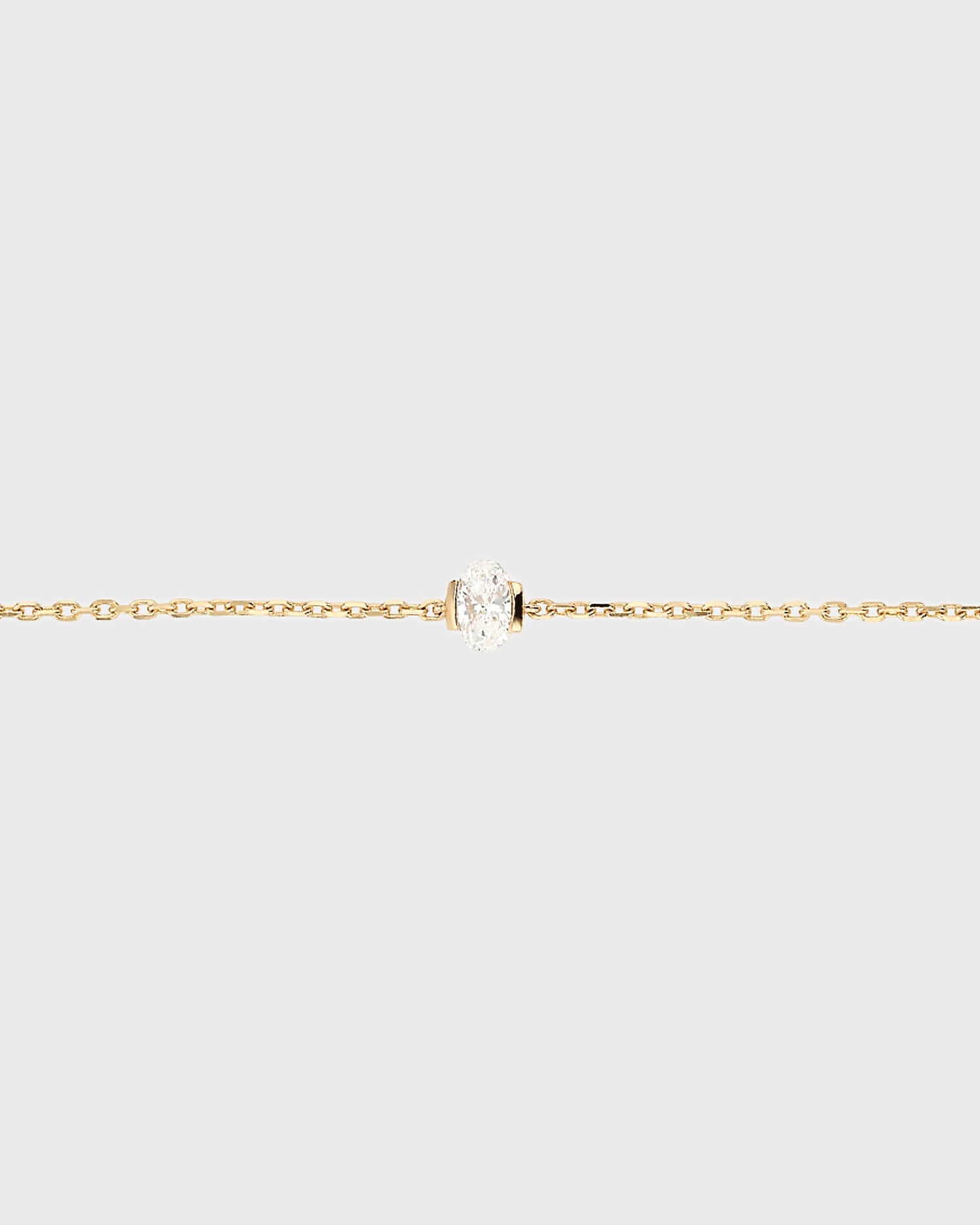 Elegant 0.25 CT Oval Diamond Cut Chain Bracelet (Lab Grown) 3