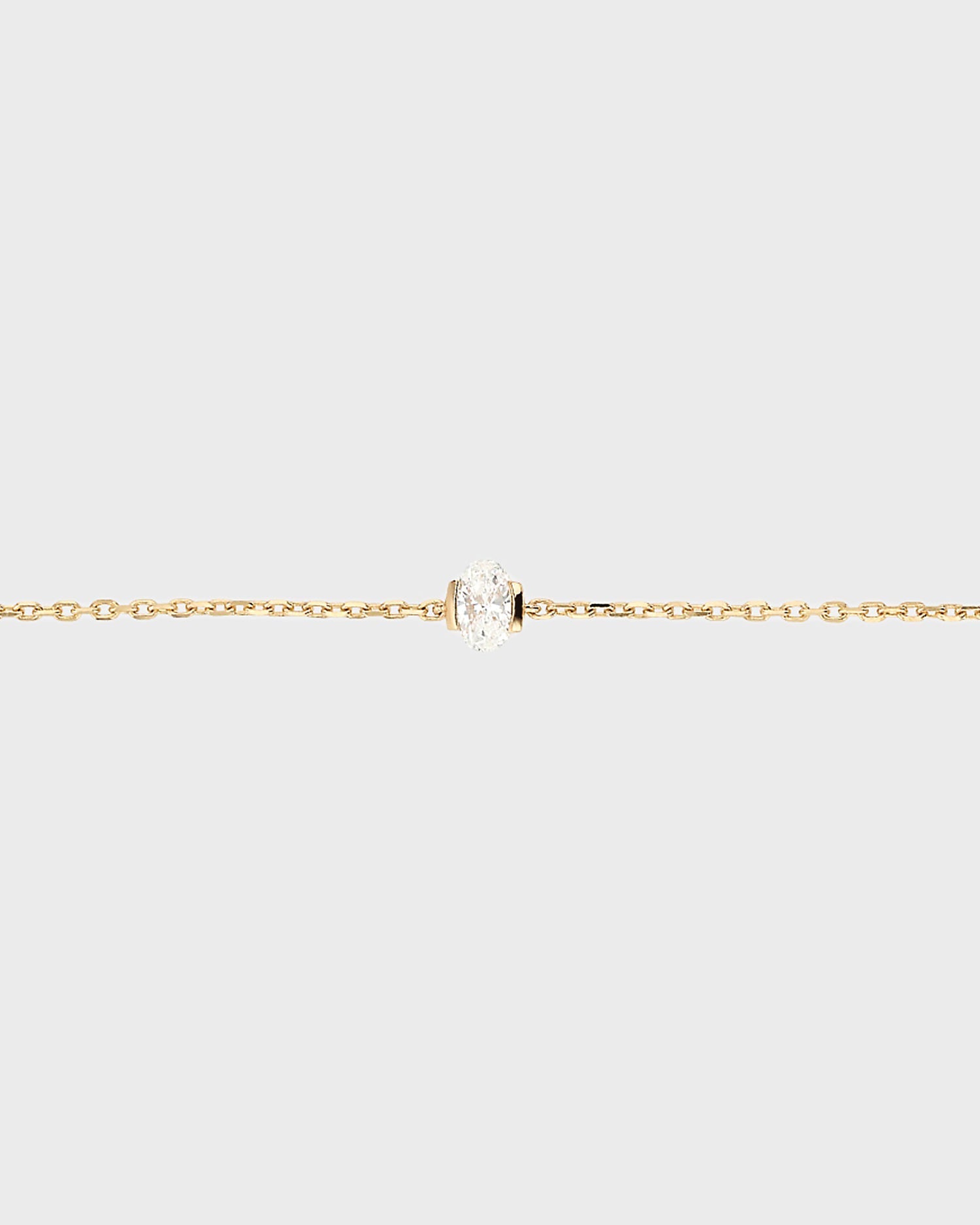 Elegant 0.25 CT Oval Diamond Cut Chain Bracelet (Lab Grown)