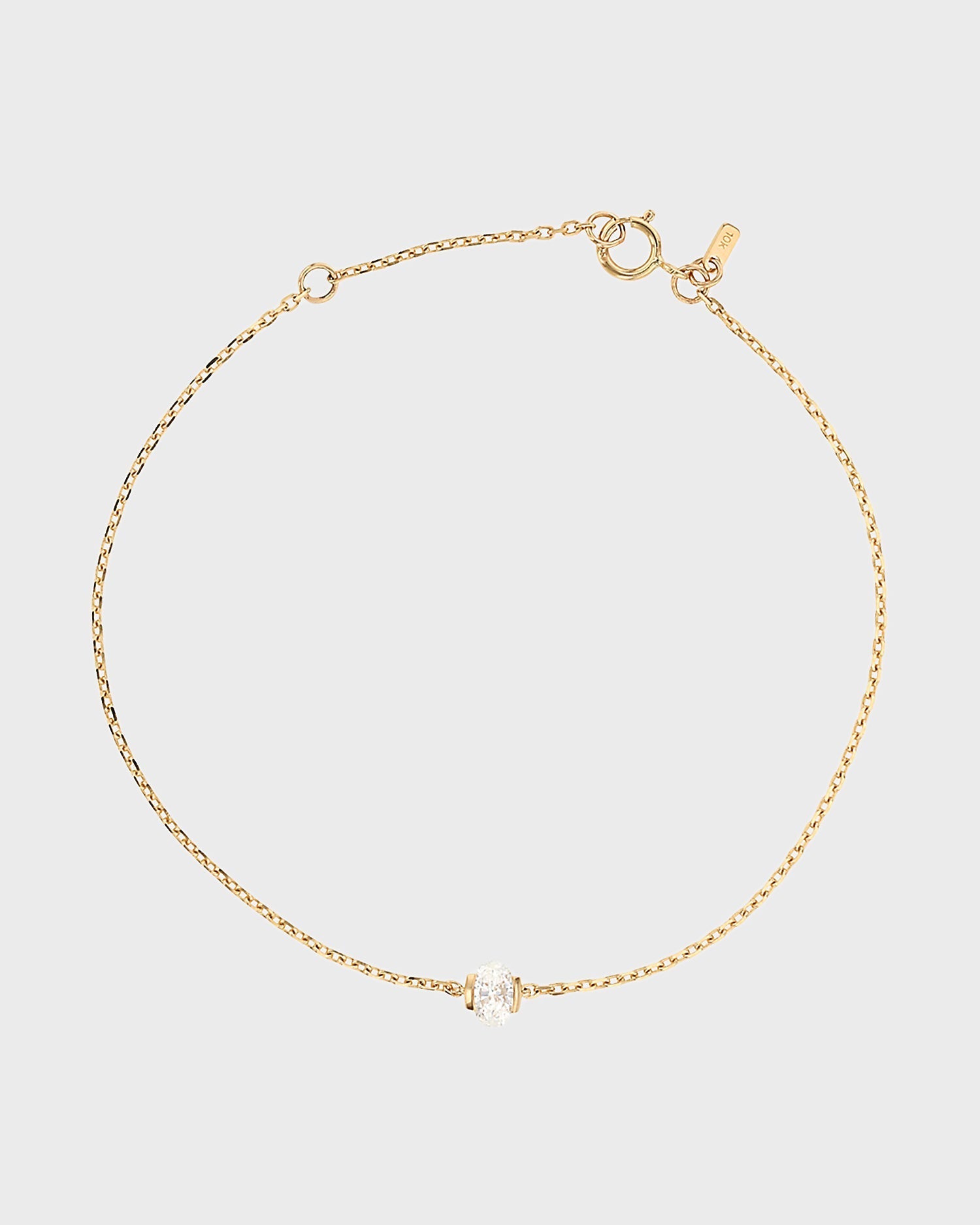 Elegant 0.25 CT Oval Diamond Cut Chain Bracelet (Lab Grown) 1