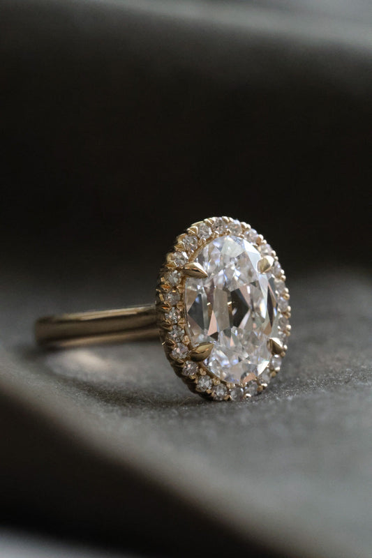 Solitaire Cathedral- 1.8 CT Cushion Lab Grown Diamond Wedding Band