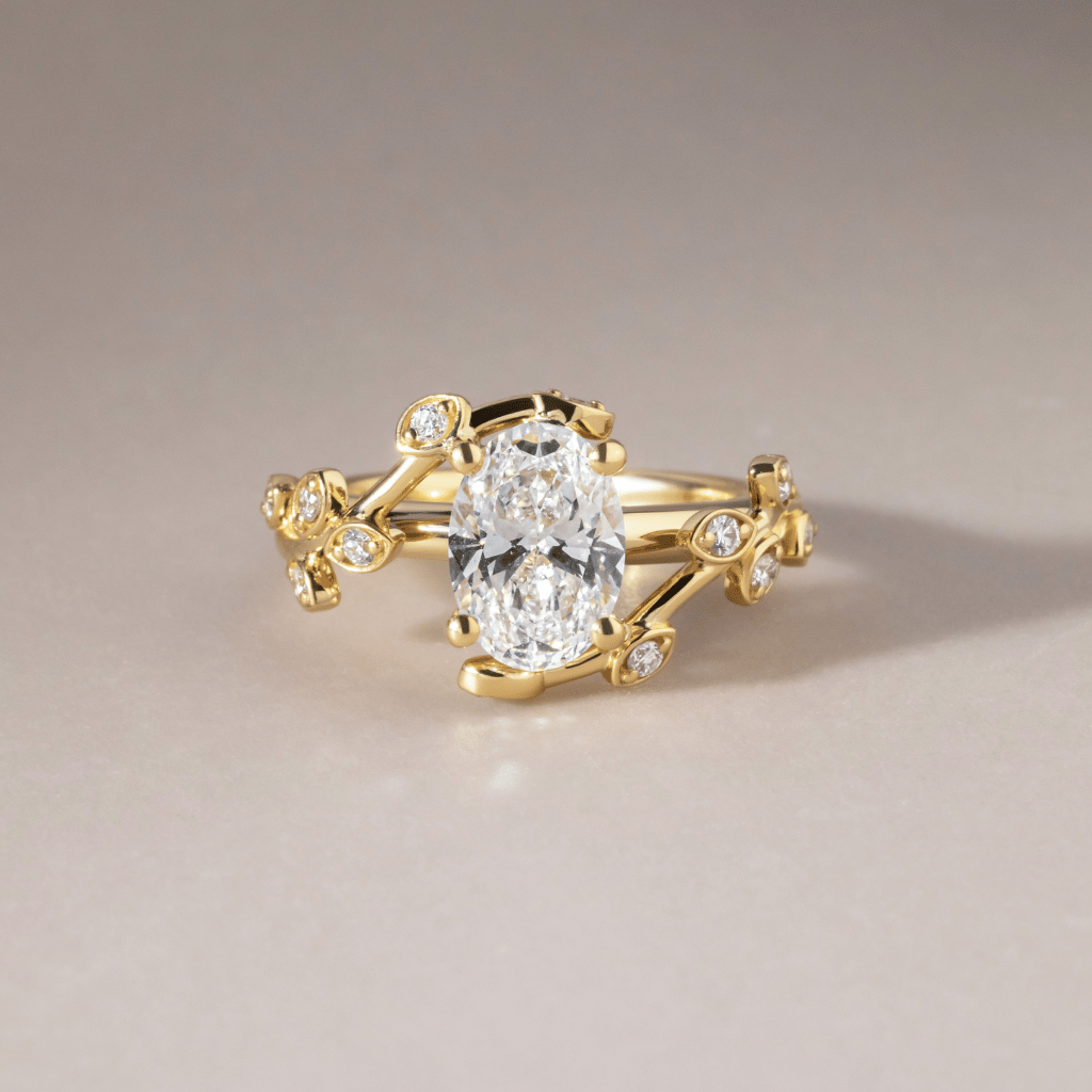 Solitaire-Oval Lab Grown Diamond Engagement Ring