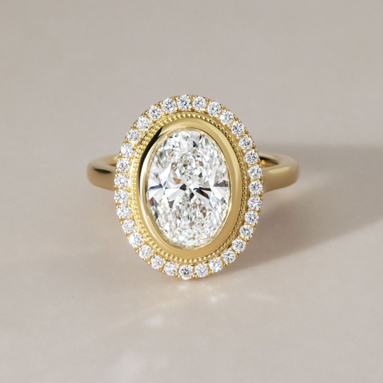 Solitaire-Oval Lab Grown Diamond Engagement Ring