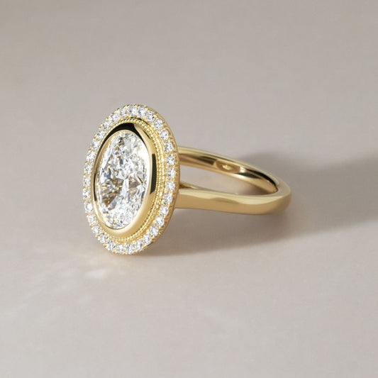Solitaire-Oval Lab Grown Diamond Engagement Ring