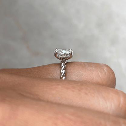 Solitaire-Oval Lab Grown Diamond Engagement Ring