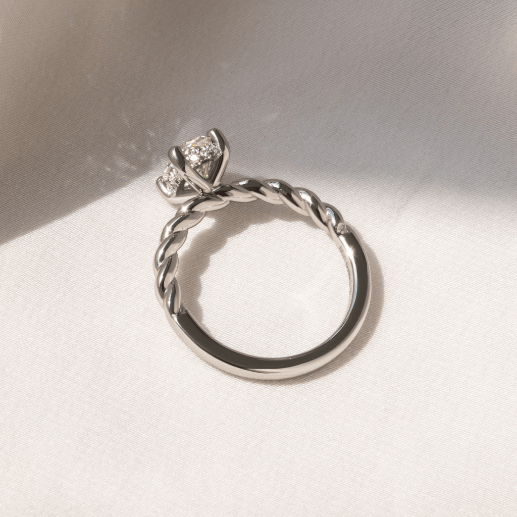 Solitaire-Oval Lab Grown Diamond Engagement Ring