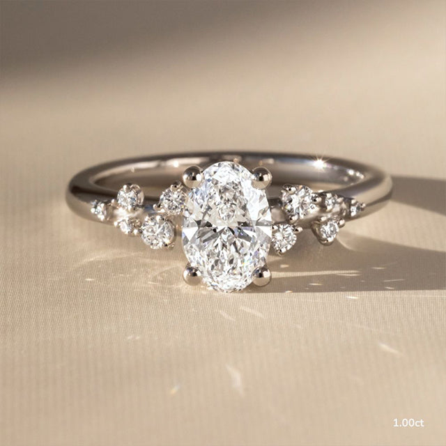 Solitaire-Oval Lab Grown Diamond Engagement Ring
