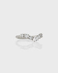 Load image into Gallery viewer, 0.50 TCW Oval Lab Grown Diamond V Shaped Wedding Band
