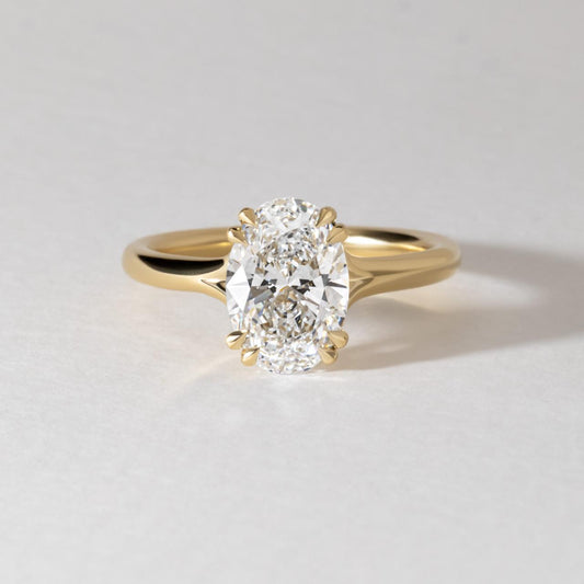 Solitaire-Oval Lab Grown Diamond Engagement Ring