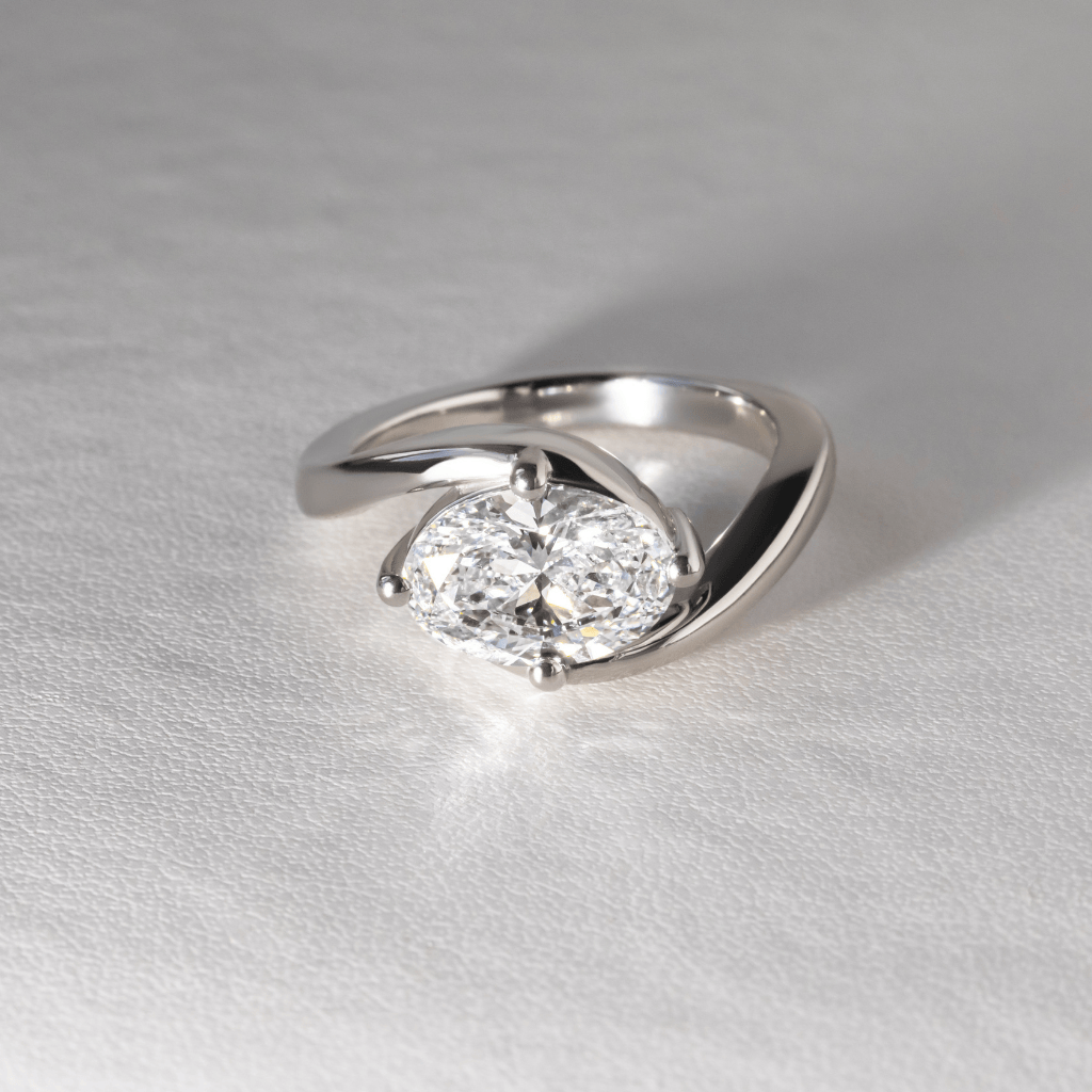 Solitaire-Oval Lab Grown Diamond Engagement Ring