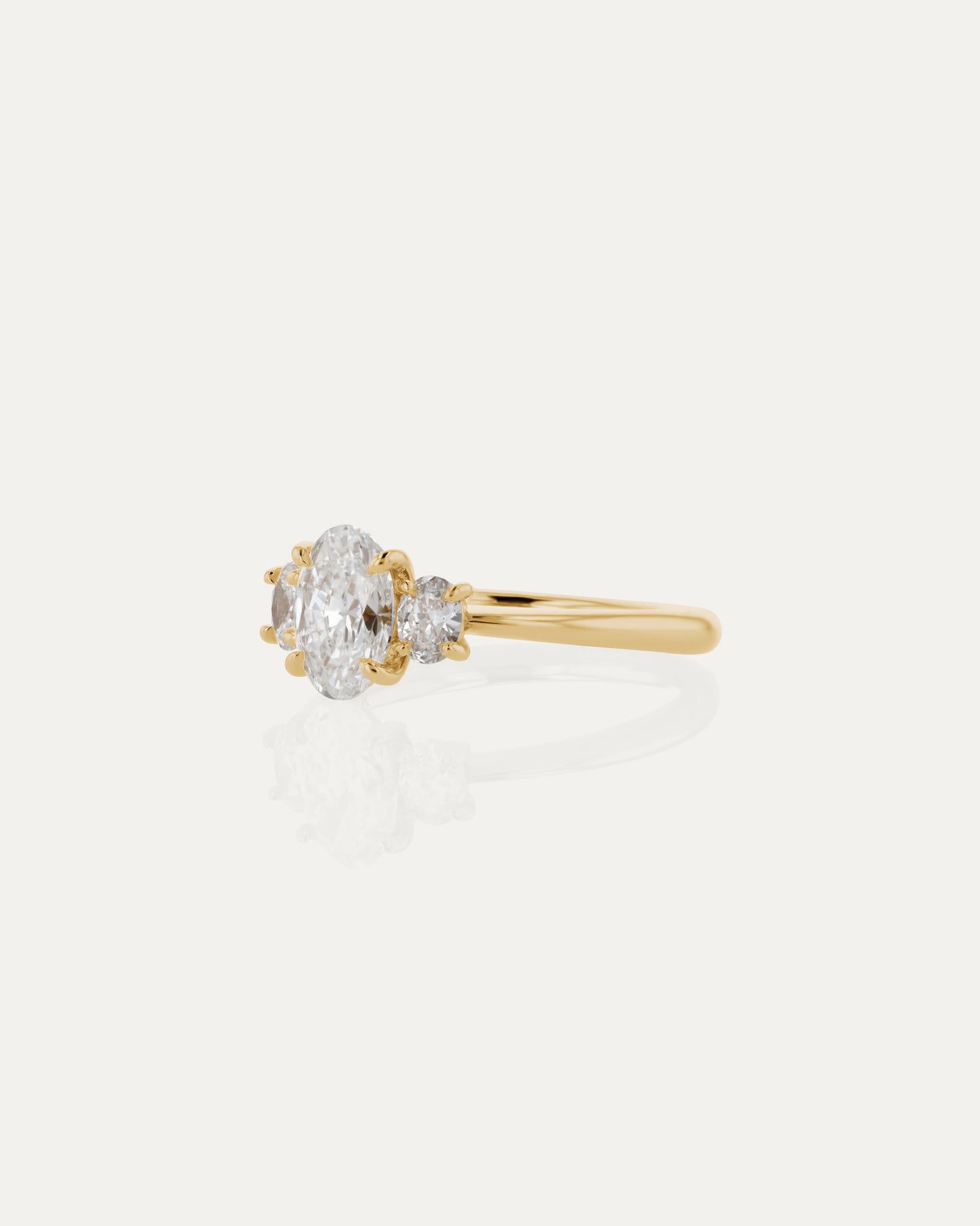 Solitaire-Oval Lab Grown Diamond Engagement Ring