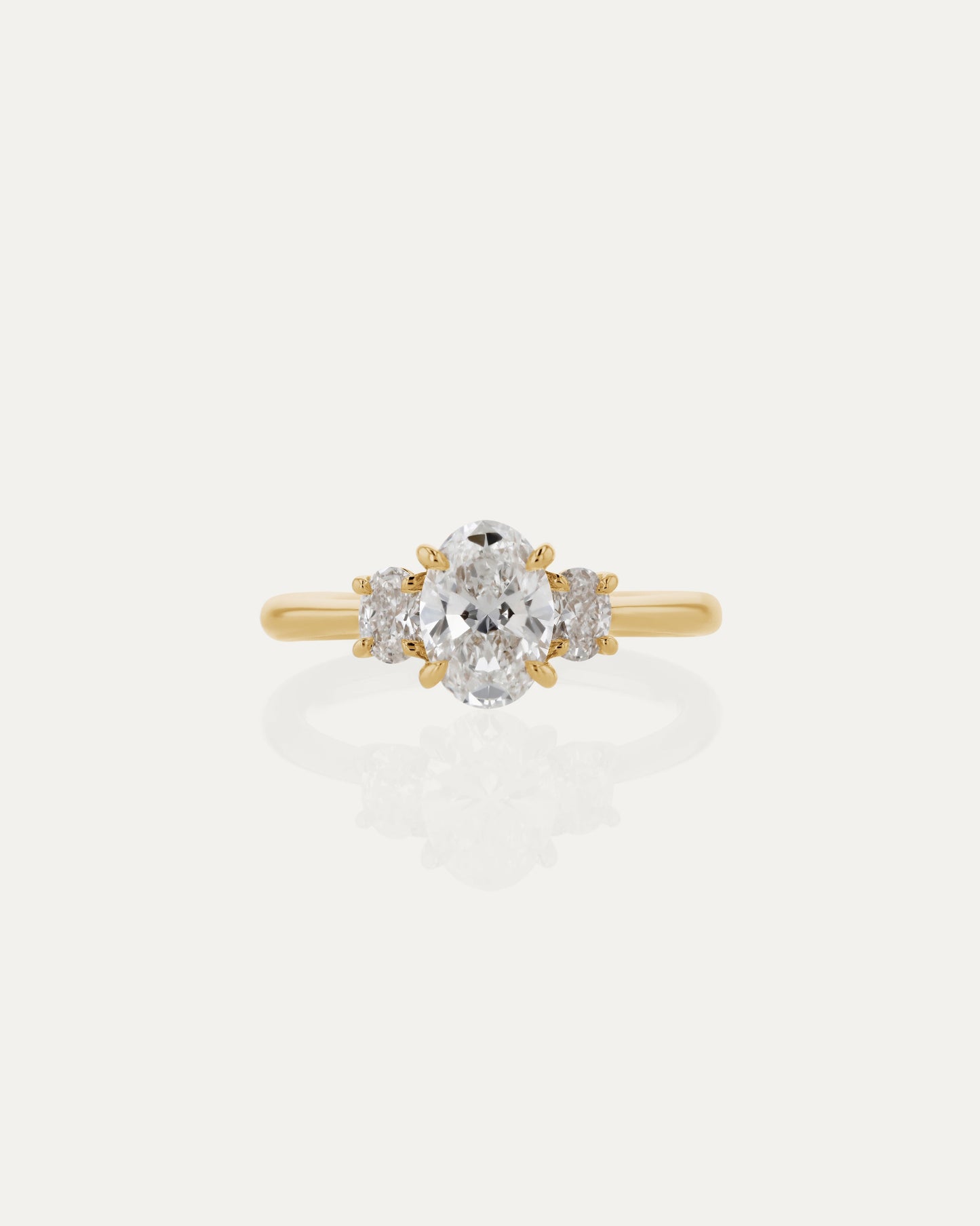 Solitaire-Oval Lab Grown Diamond Engagement Ring