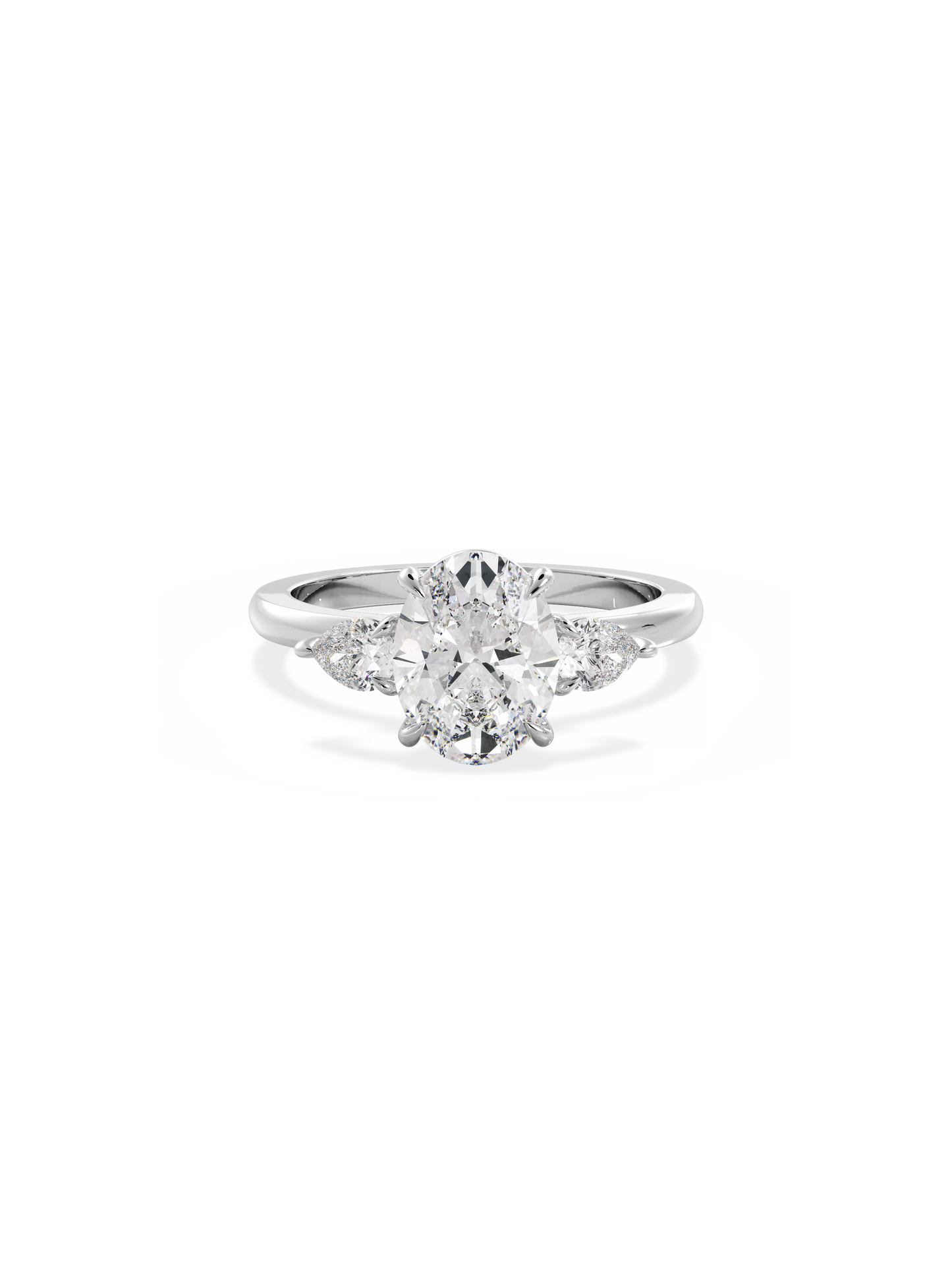 Solitaire-Oval Lab Grown Diamond Engagement Ring