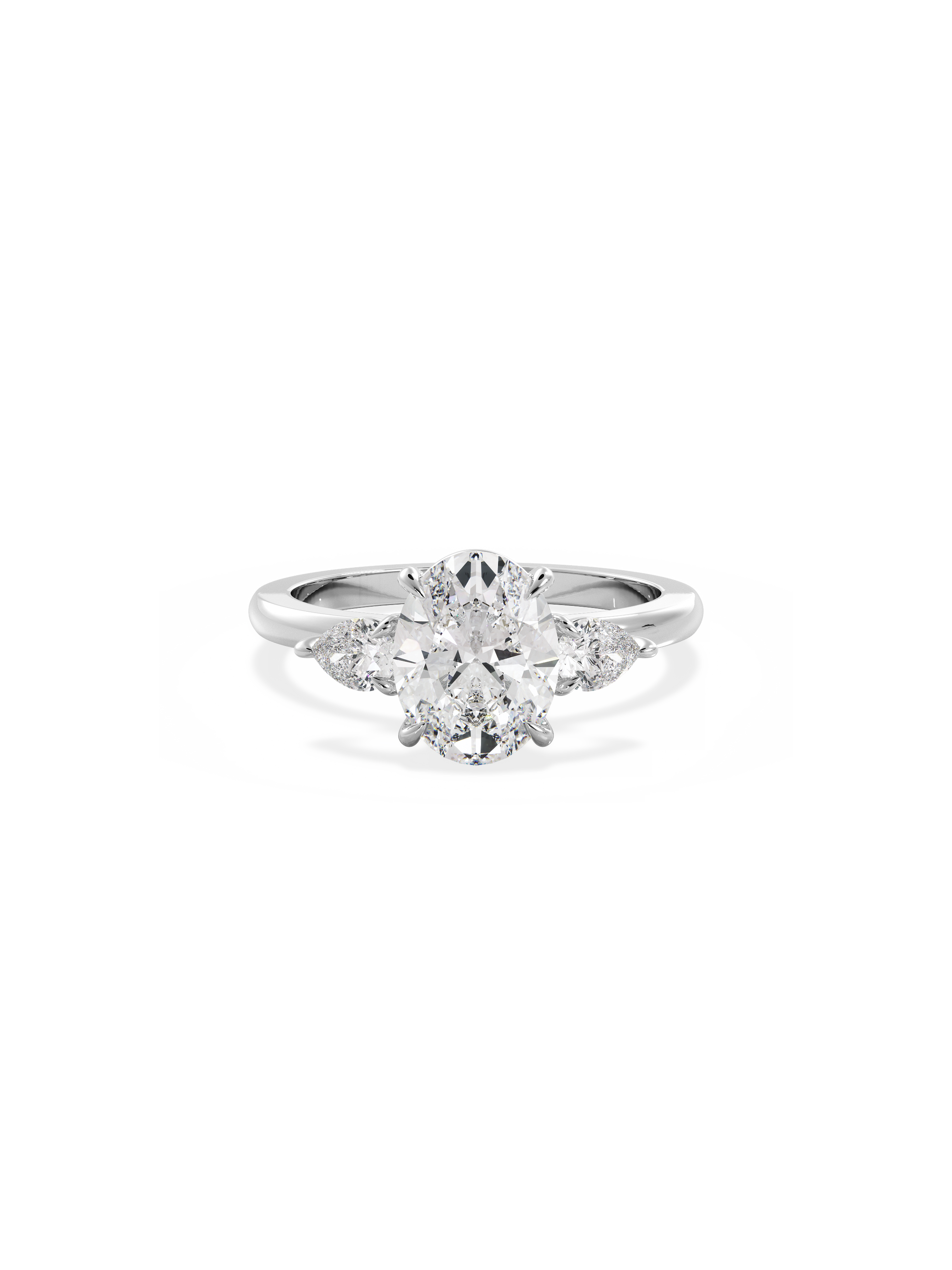 Solitaire-Oval Lab Grown Diamond Engagement Ring