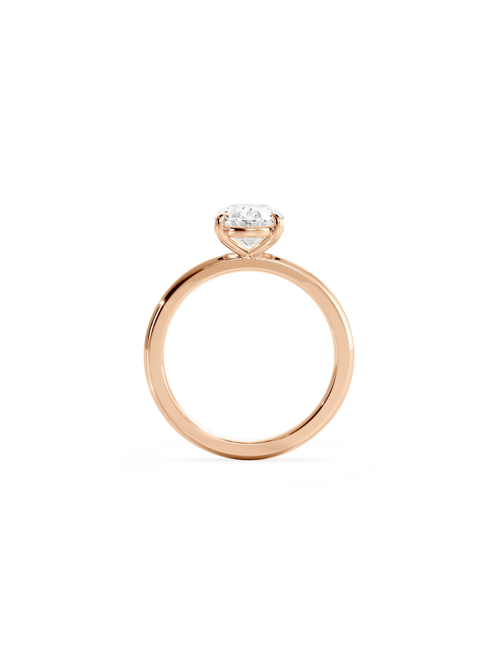 Solitaire-Oval Lab Grown Diamond Engagement Ring