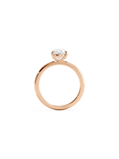 Solitaire-Oval Lab Grown Diamond Engagement Ring