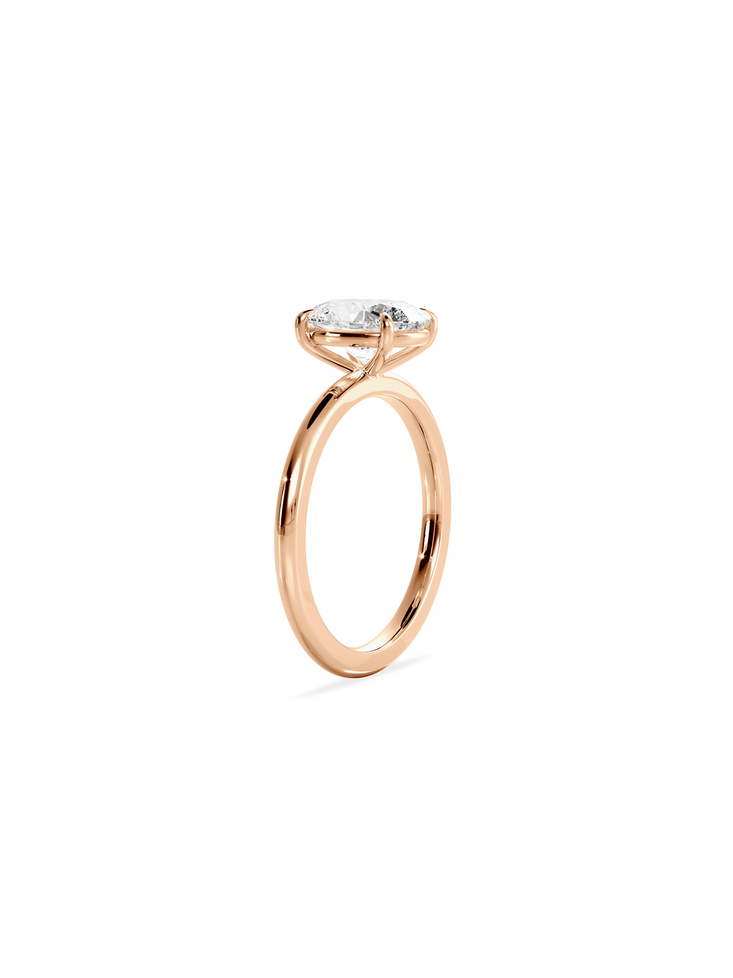 Solitaire-Oval Lab Grown Diamond Engagement Ring