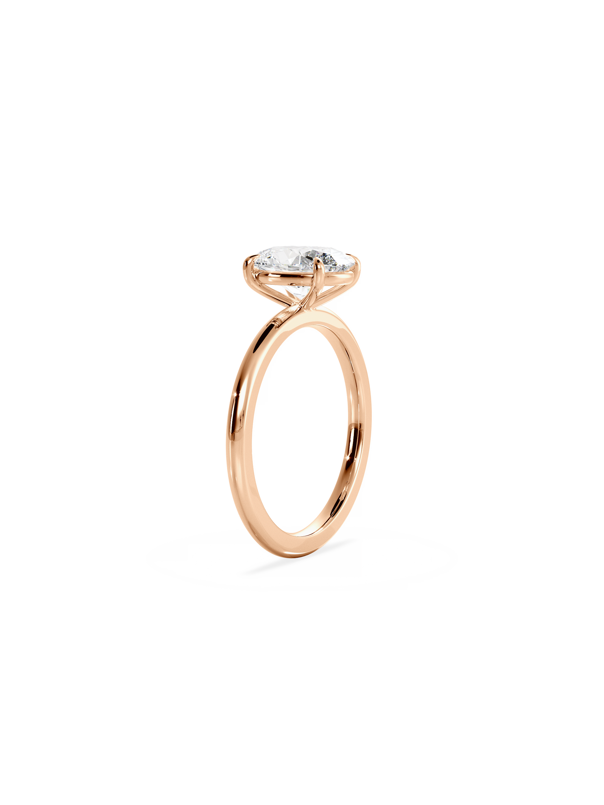 Solitaire-Oval Lab Grown Diamond Engagement Ring