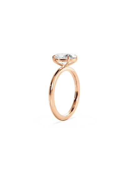 Solitaire-Oval Lab Grown Diamond Engagement Ring