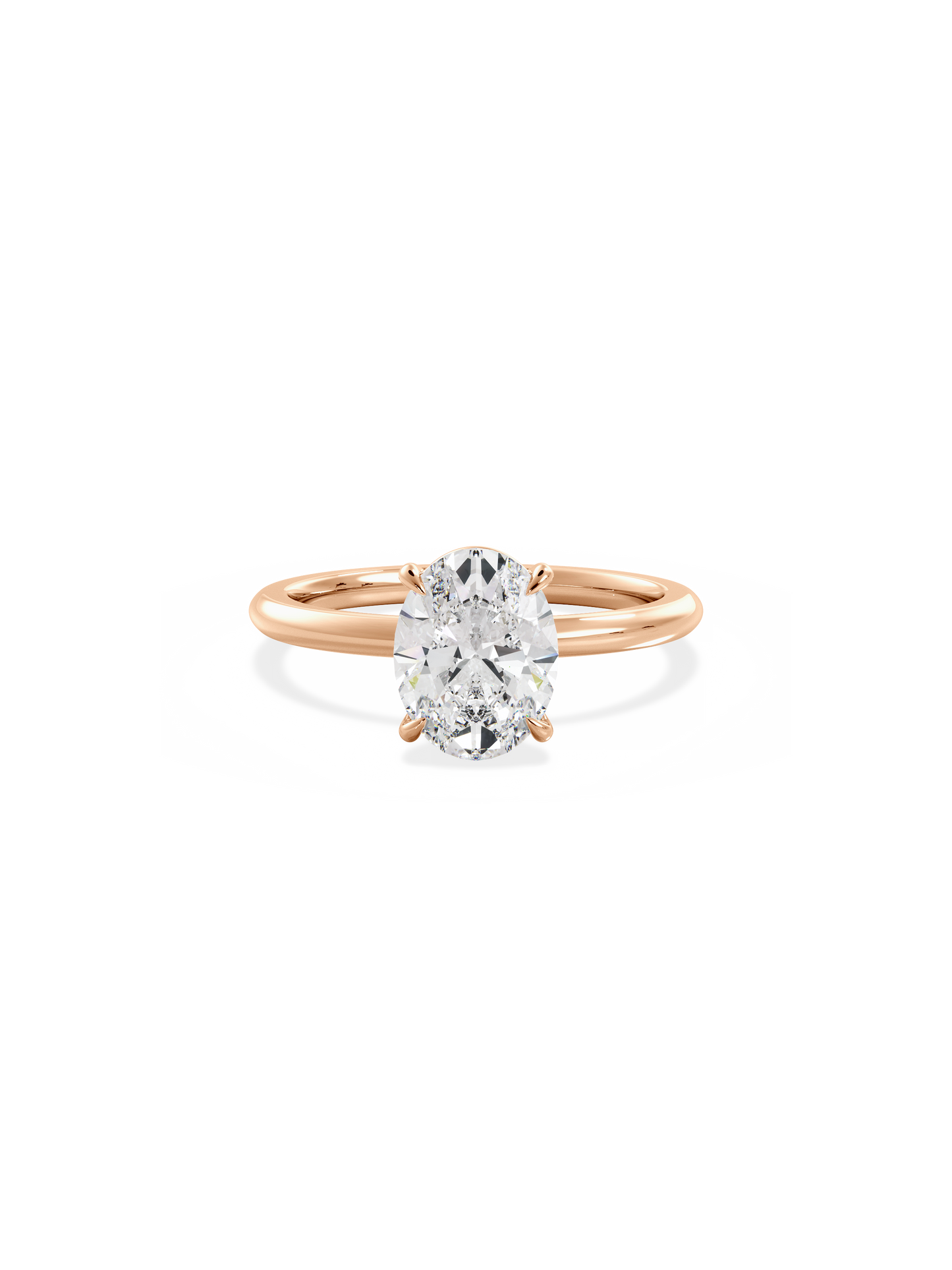 Solitaire-Oval Lab Grown Diamond Engagement Ring