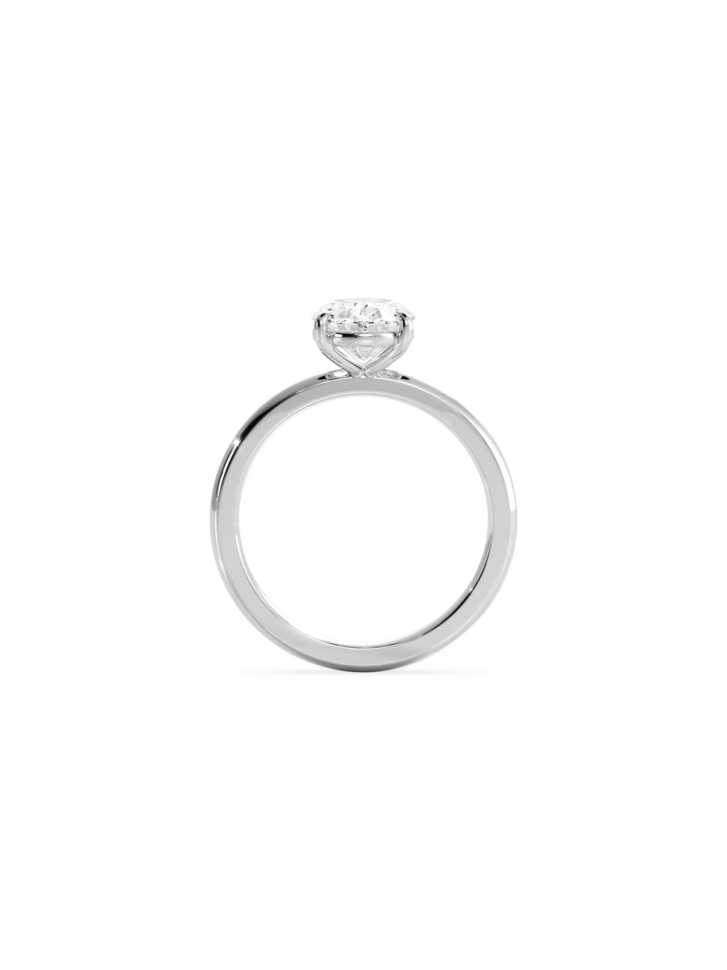 Solitaire-Oval Lab Grown Diamond Engagement Ring