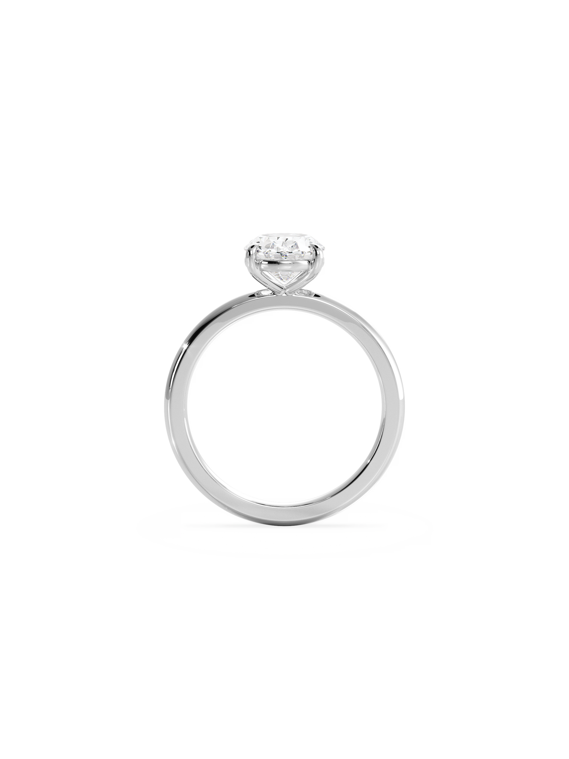Solitaire-Oval Lab Grown Diamond Engagement Ring
