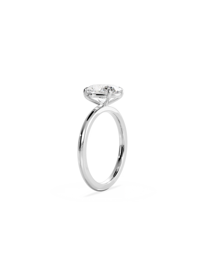 Solitaire-Oval Lab Grown Diamond Engagement Ring