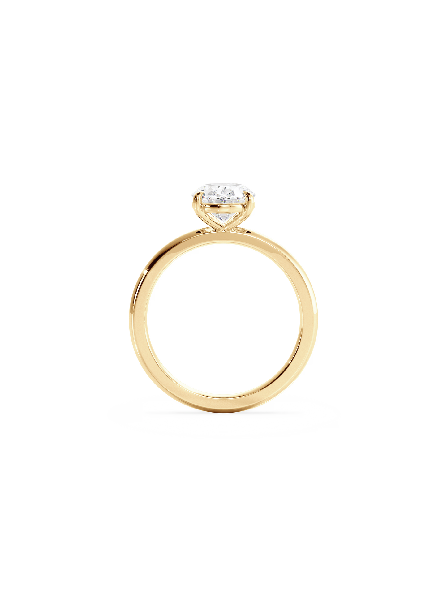 Solitaire-Oval Lab Grown Diamond Engagement Ring