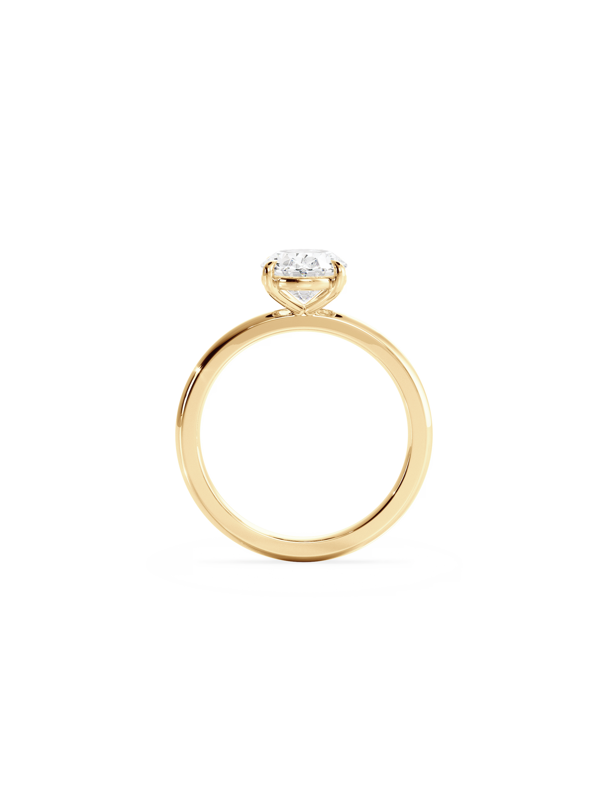 Solitaire-Oval Lab Grown Diamond Engagement Ring