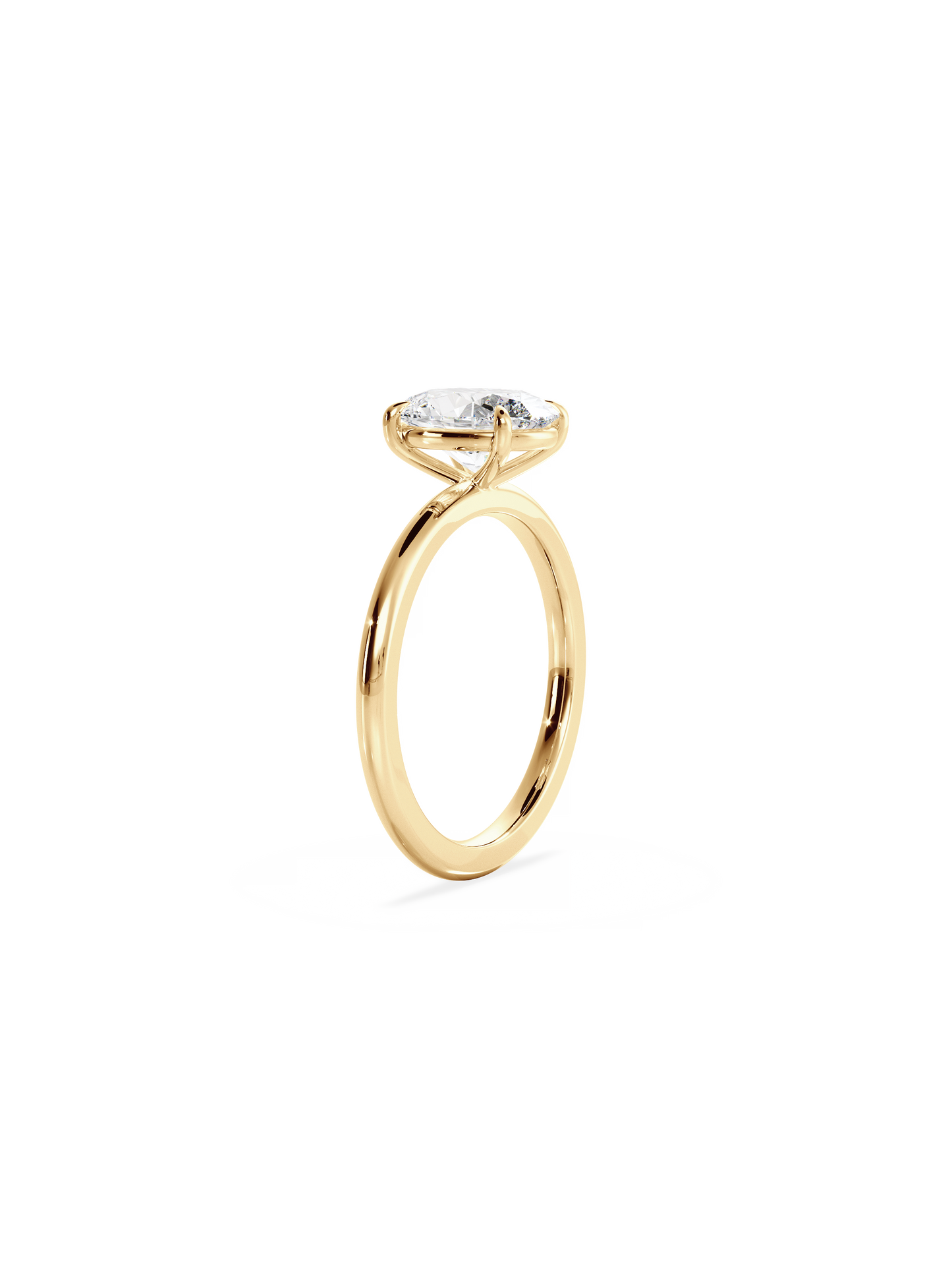 Solitaire-Oval Lab Grown Diamond Engagement Ring