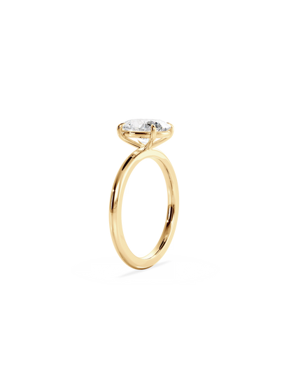 Solitaire-Oval Lab Grown Diamond Engagement Ring