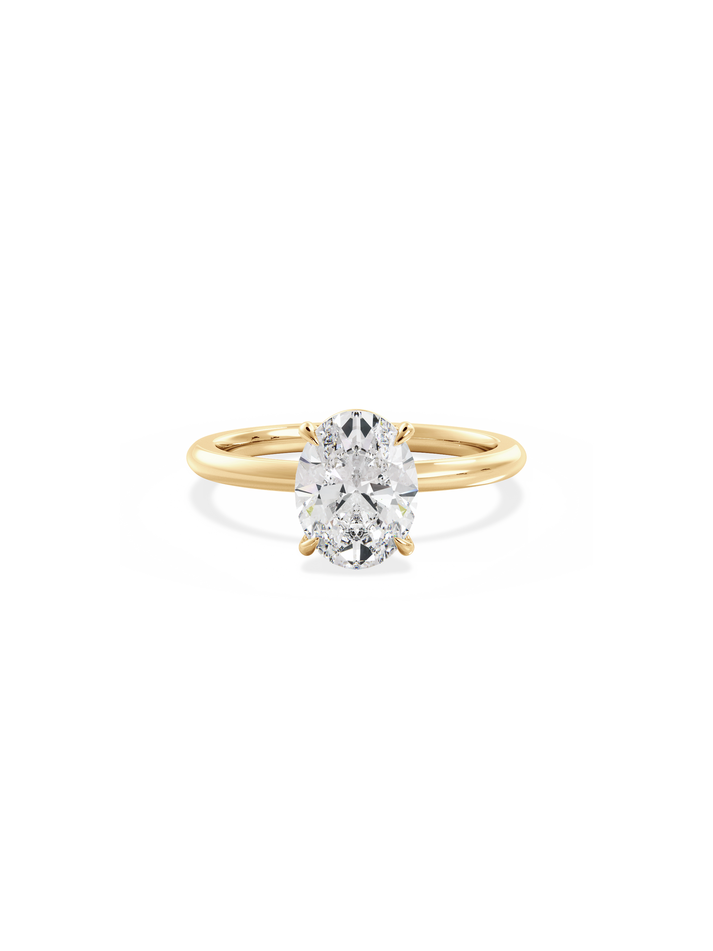 Solitaire-Oval Lab Grown Diamond Engagement Ring
