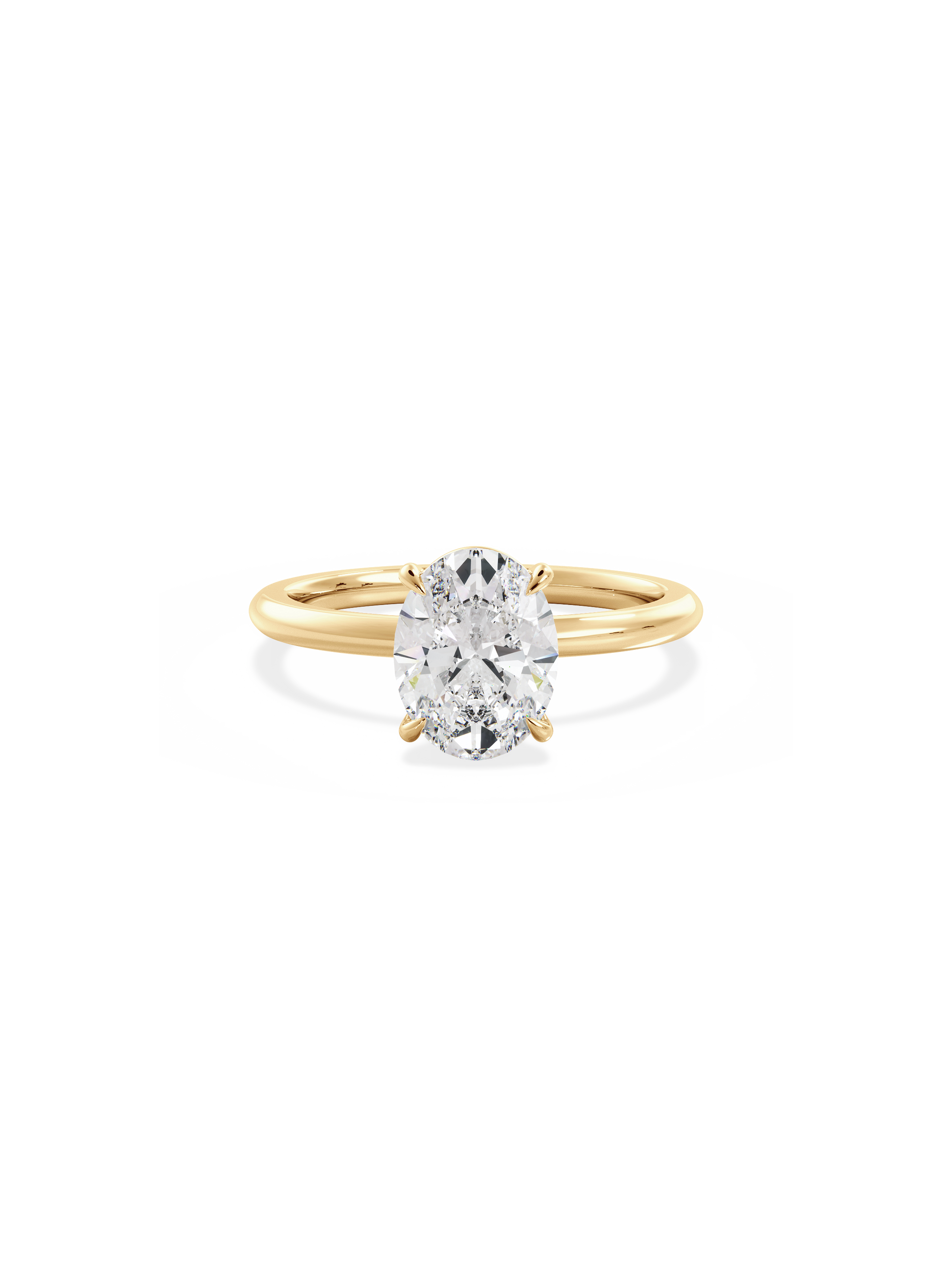 Solitaire-Oval Lab Grown Diamond Engagement Ring