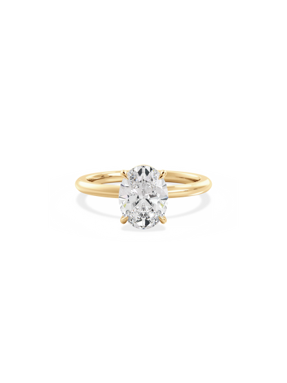 Solitaire-Oval Lab Grown Diamond Engagement Ring