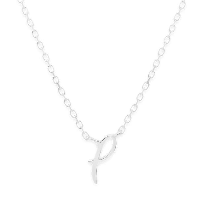 Simple Love Letter Initial Necklace 20
