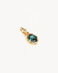 Load image into Gallery viewer, 0.10 CT Oval Topaz and Lab Made Diamond Gold Pendant
