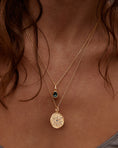 Load image into Gallery viewer, 0.10 CT Oval Topaz and Lab Made Diamond Gold Pendant
