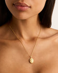 Load image into Gallery viewer, Celestial Bloom Gold Locket Pendant
