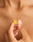 Load image into Gallery viewer, Celestial Bloom Gold Locket Pendant
